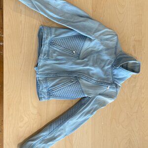 Theyskens Theory Moto Biker Denim Jacket